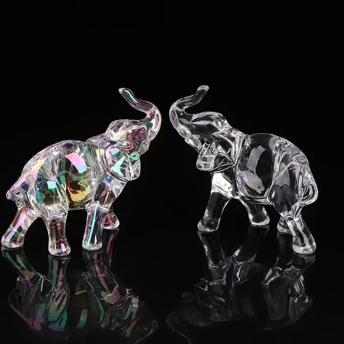Statue d'éléphant en cristal mignon
