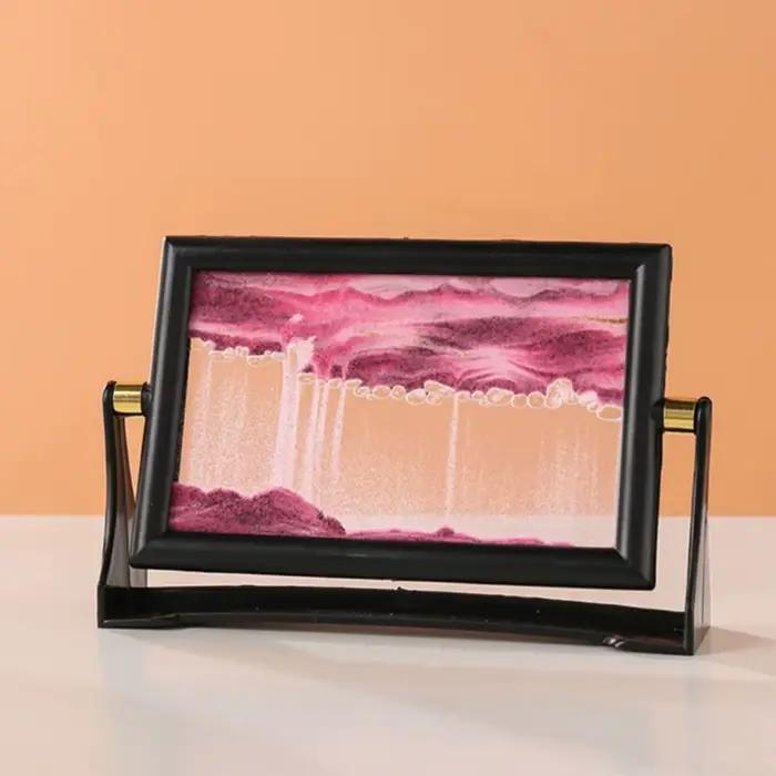 Tableau d'art de sable mouvant rotatif