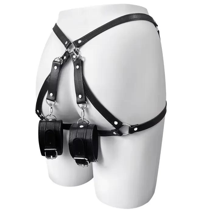 Sangles de bondage en cuir. Accessoires sexy en forme de papillon. BDSM. Sangles de maintien des hanches. Ajustable. Jeux pour adultes. Jouets sexuels érotiques.