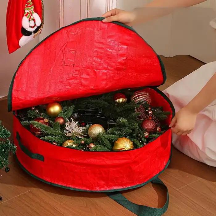 Sac de rangement de décorations de noël de grande capacité