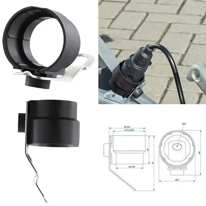 Support de prise de remorque universel, accessoire rigide de protection résistant aux intempéries pour remorques de 7 à 13P, adaptateur de protection contre la saleté