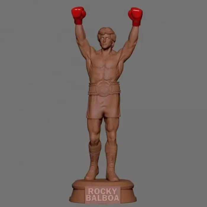 Figurine Rocky en résine, échelle 1/24, modèle de film classique, Boxer, passe-temps, Statue Miniature, jouet Diorama non assemblé et non peint