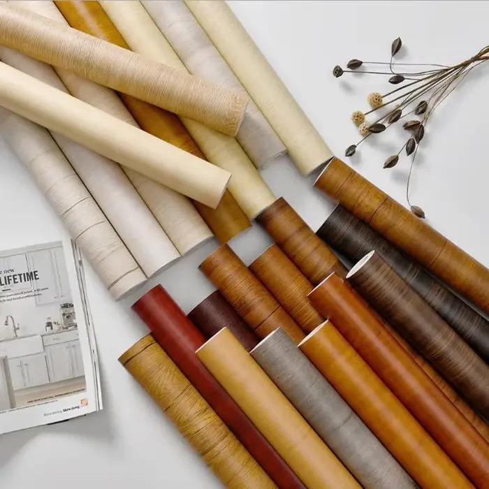 Papier peint auto-adhésif imperméable en bois et vinyle
