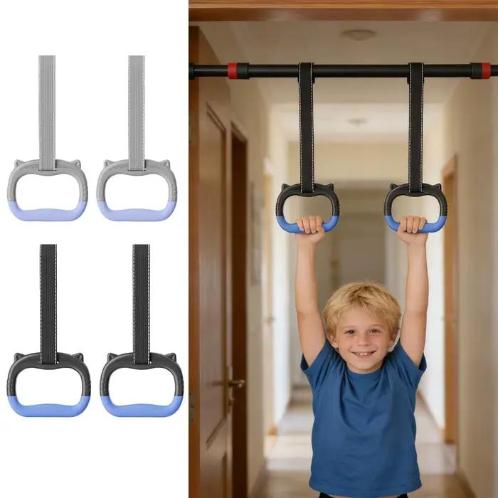 Anneaux de gymnastique avec sangles réglables, anneaux de gymnastique pour tractions, équipement d'entraînement de force multifonctionnel pour enfants et adultes
