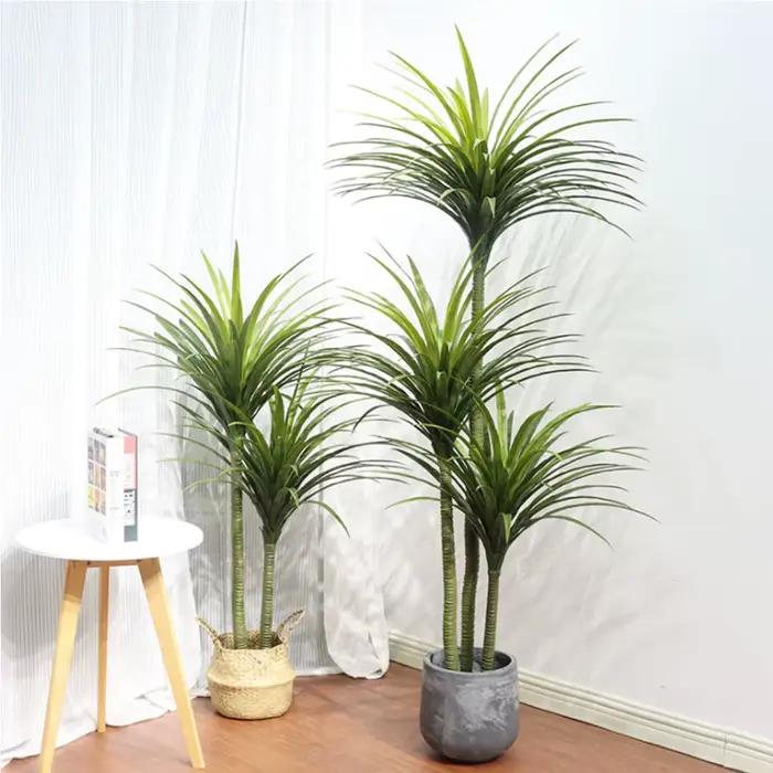 Plantes artificielles d'intérieur en pot Dracaena Fragrans modernes pour décoration intérieure événements spéciaux anniversaires cérémonies de graduation mariage