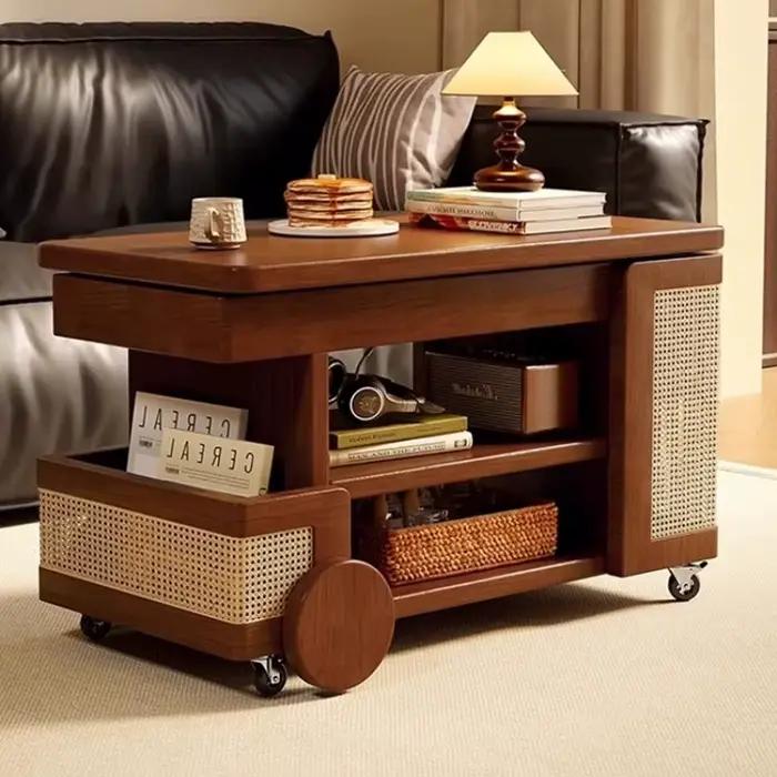 Roulettes De rangement Table basse ornements affichage rotation Glam