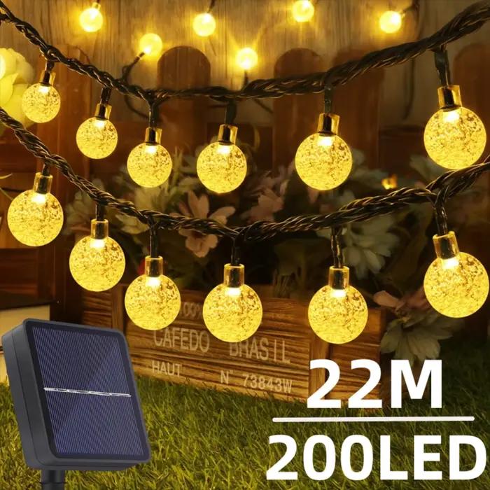 Guirxiété Lumineuse Solaire en Clip pour Décoration Extérieure