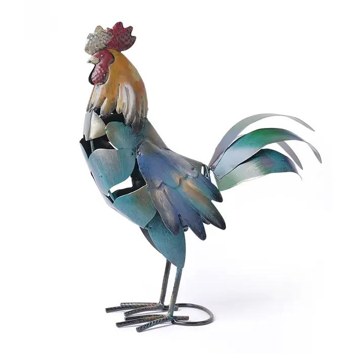 Accessoires de coq en fer, coq de bon augure, ornements d'animaux, décoration minimaliste, décoration de salon et de bureau pour la maison