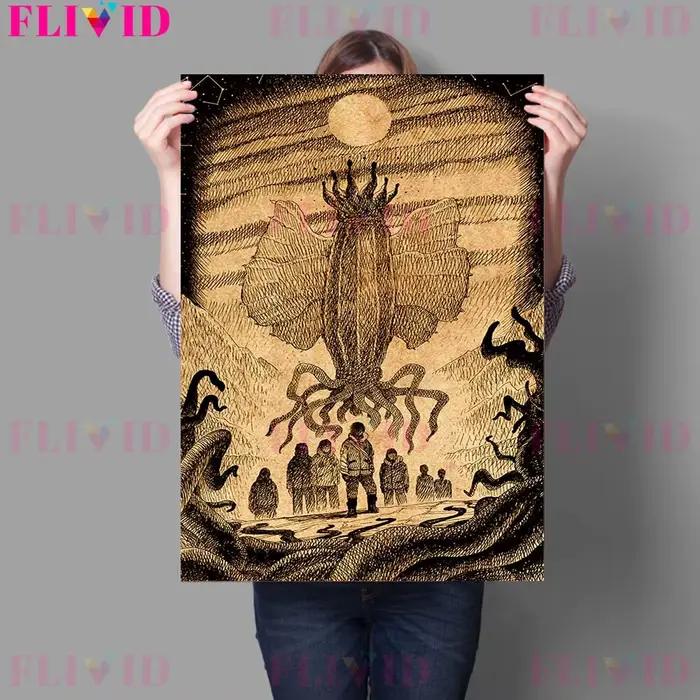 Toile d'art murale abstraite Vintage d'envahissement