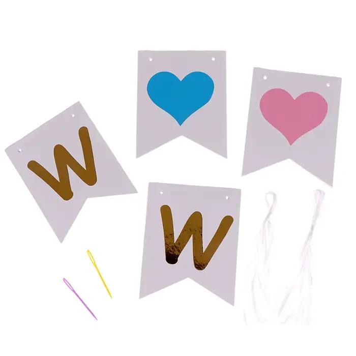 Bannières de bienvenue en papier pour bébé