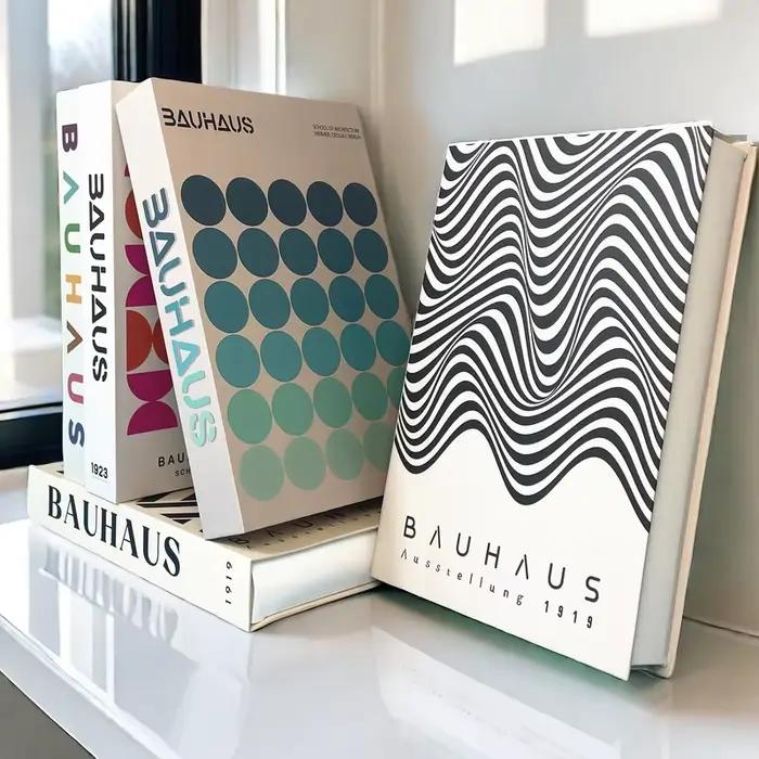Bauhaus livres décoratifs ouvert luxe faux livre boîte de rangement décor à la maison Matisse Boho Monet Table basse étagère décoration intérieure