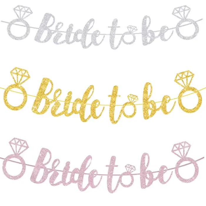 Bannière de future mariée, fournitures de décoration pour fête de mariage, décor de bannière pour fête de poule