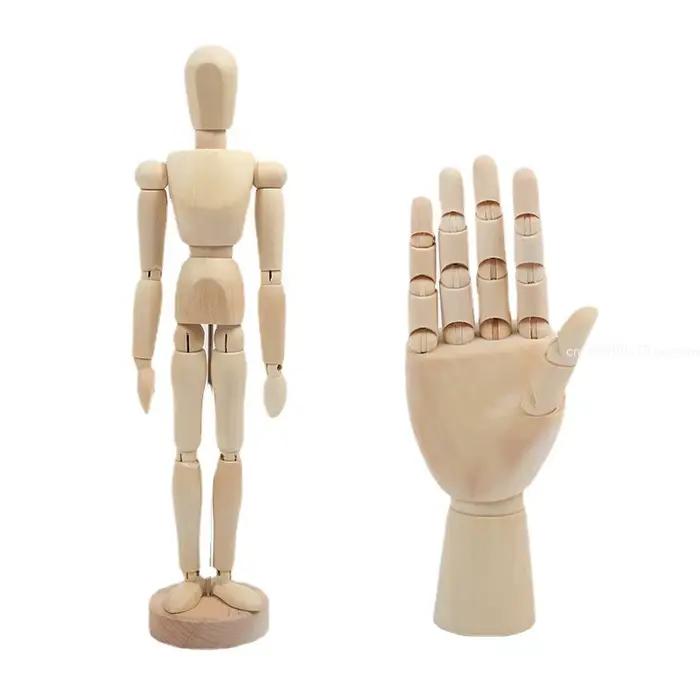 Mannequin en bois avec corps flexible