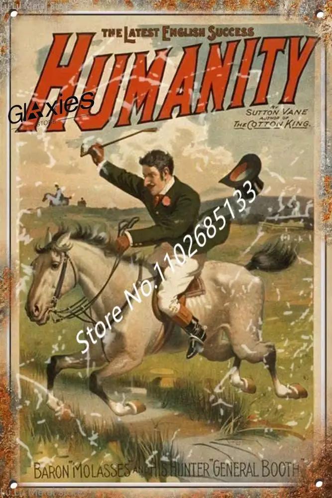 Panneau Publicitaire Vintage en Métal