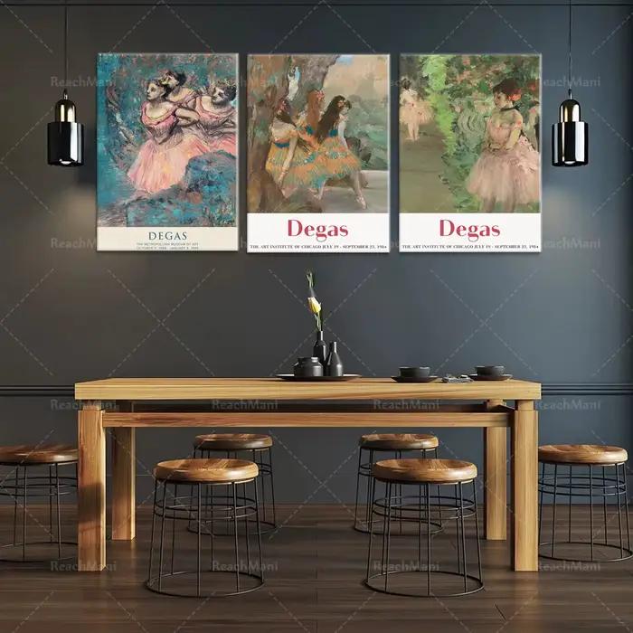 Affiche de ballerine avec téléchargement numérique, exposition d'art vintage, impression de danse et de ballet, descriptif_Degas