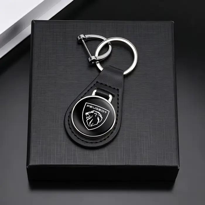 Porte-clés de voiture, accessoires, pendentif, anneaux métalliques pour Peugeot 408 4008 308 3008 Rifter 5008 508 2008 208 Rcz 407 108 306