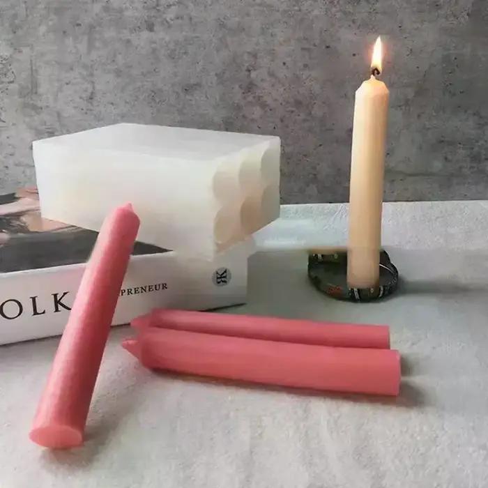 Moule en silicone pour bougie cylindrique