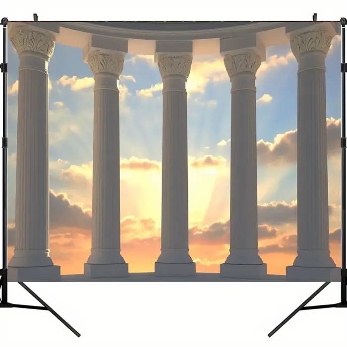 Fond de colonne grecque antique – Parfait pour les événements et tissus