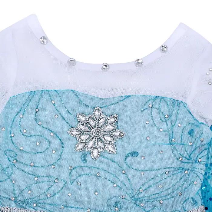 Costume de fille Elsa Reine des neiges, robe de fête d'anniversaire, robe de princesse, cosplay, Halloween, carnaval, robe Elsa pour enfants