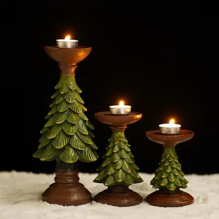 Bougeoir d'arbre de noël Vintage