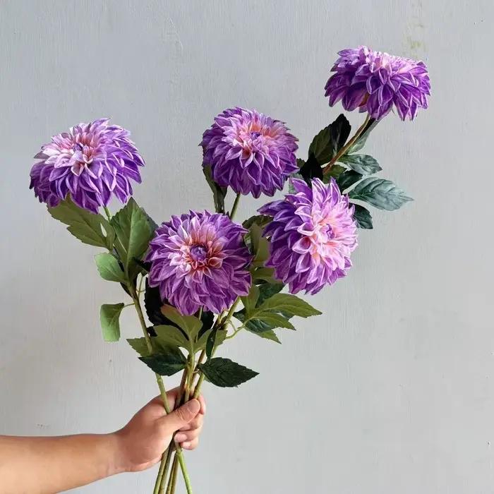Longue branche de dahlia imprimée en 3D