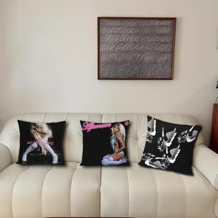 N-Nessa B-Bartungstène-Juste de coussin de suivi, salon, Accent canapé, support arrière, carré, salon, comparateur, compagnon de sieste, taie d'oreiller