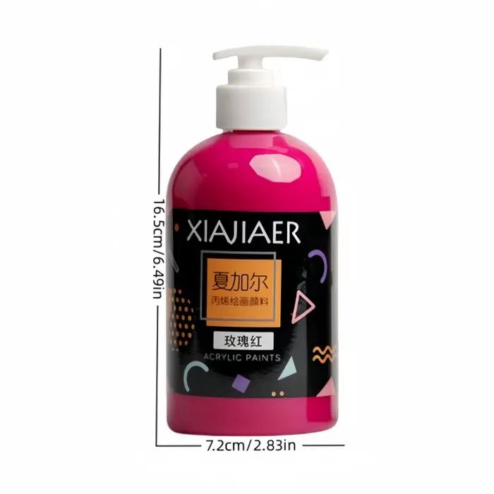500 ml/xiajiaer bouteille peinture acrylique imperméable rapide graffiti plâtre poupée textile peinture intérieure peinture acrylique