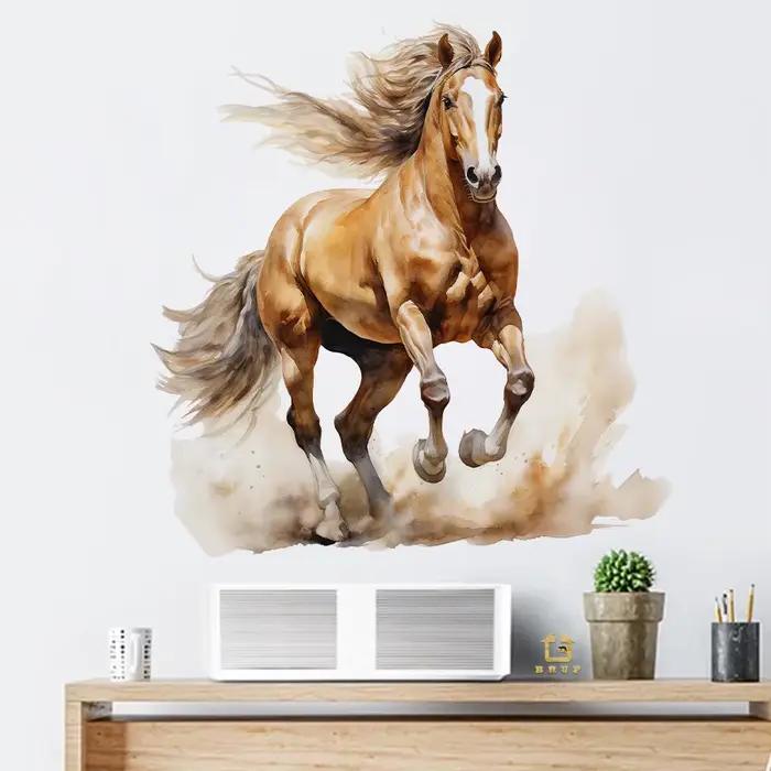 Autocollant mural cheval au galop