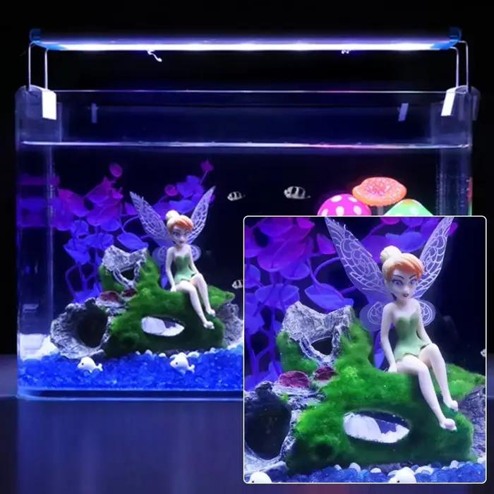 Décoration de coffre d'arbre d'aquarium en résine pour décoration d'aquarium pour cacher crevettes et poissons paysage roche cachette grotte