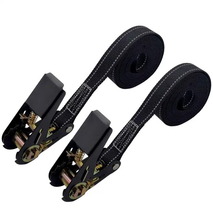 Tendeur à cliquet pour sangle de chargement, tendeur fixe pour voiture de fret, corde de serrage pour bagages, transport de marchandises, ceinture à cliquet extérieure