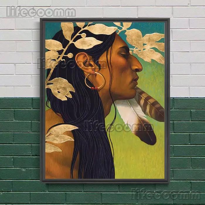 Toile d'art mural rétro imprimé