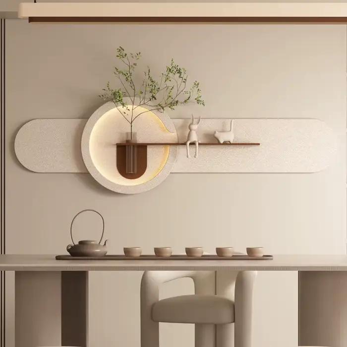 Bricolage décoration mur LED lampes plante salon canapé fond chambre chevet couloir moderne intérieur Lustre maison murale lumières