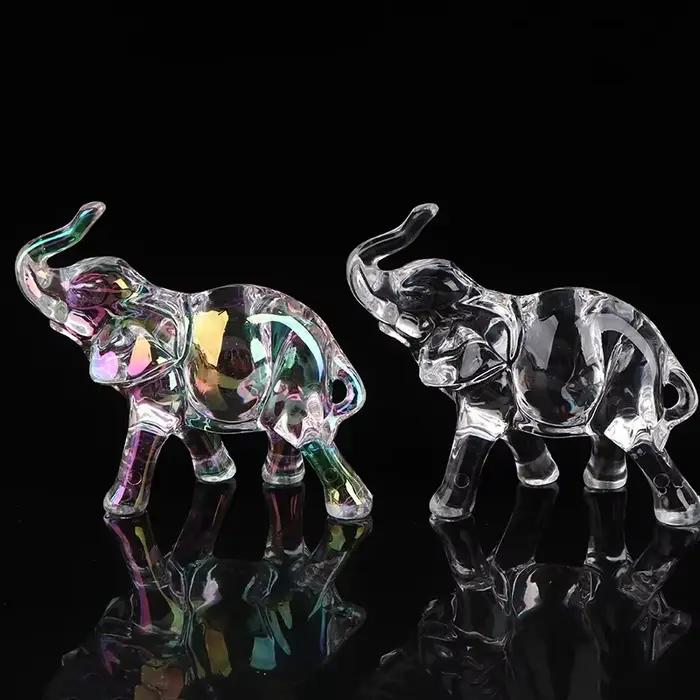 Statue d'éléphant en cristal mignon