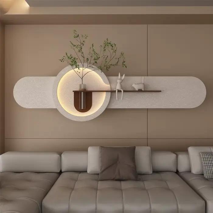 Bricolage décoration mur LED lampes plante salon canapé fond chambre chevet couloir moderne intérieur Lustre maison murale lumières