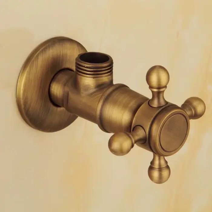 BAKALA – vanne triangulaire en Bronze, vanne de contrôle de l'eau, vanne triangulaire Antique, vanne d'eau du robinet, égouts