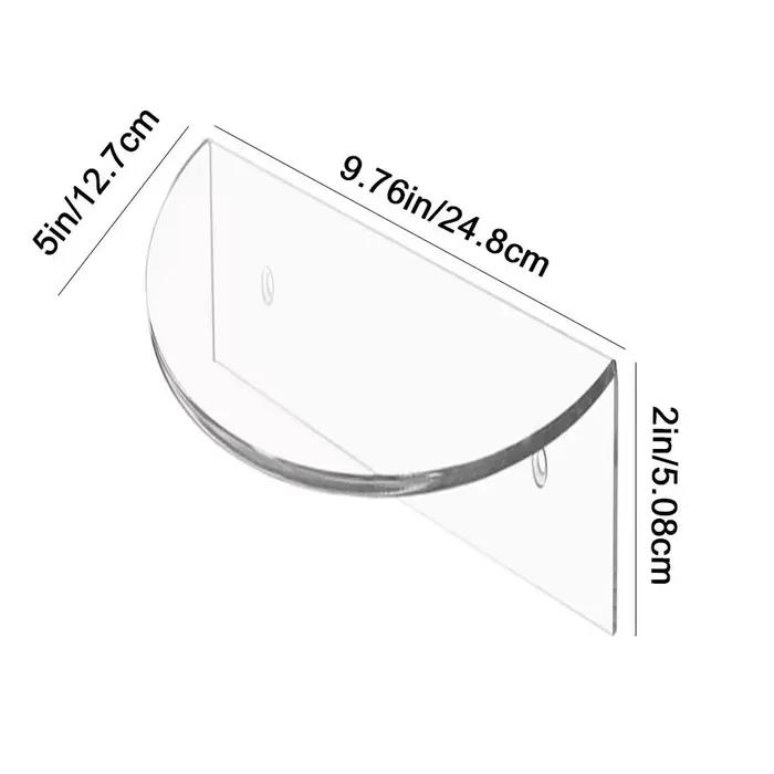 Étagère murale semi-circulaire