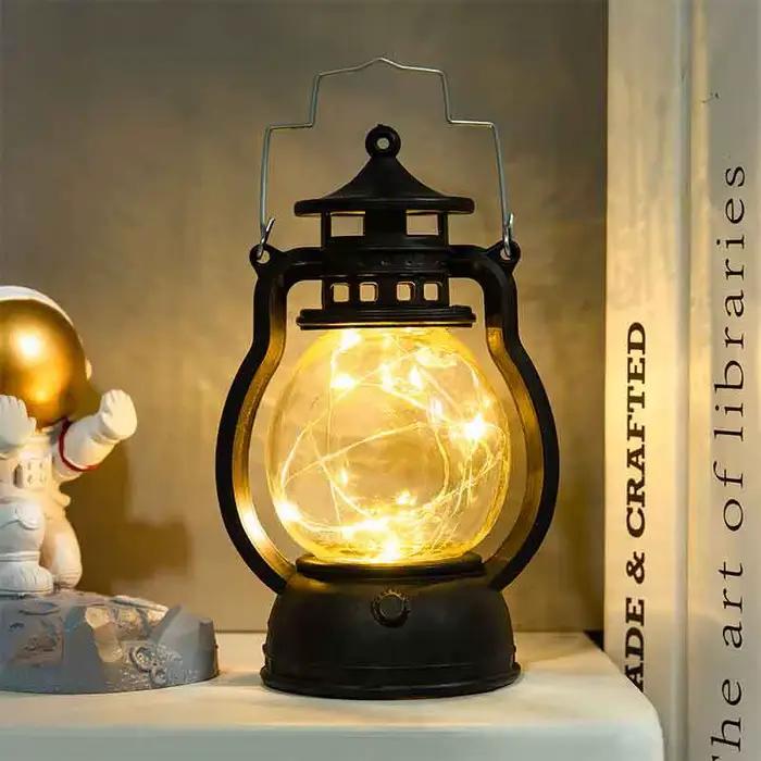 Bougeoirs lanterne pour Table rétro sans flamme lampe à kérosène bureau chandelier lustre noël nouvel an veilleuse