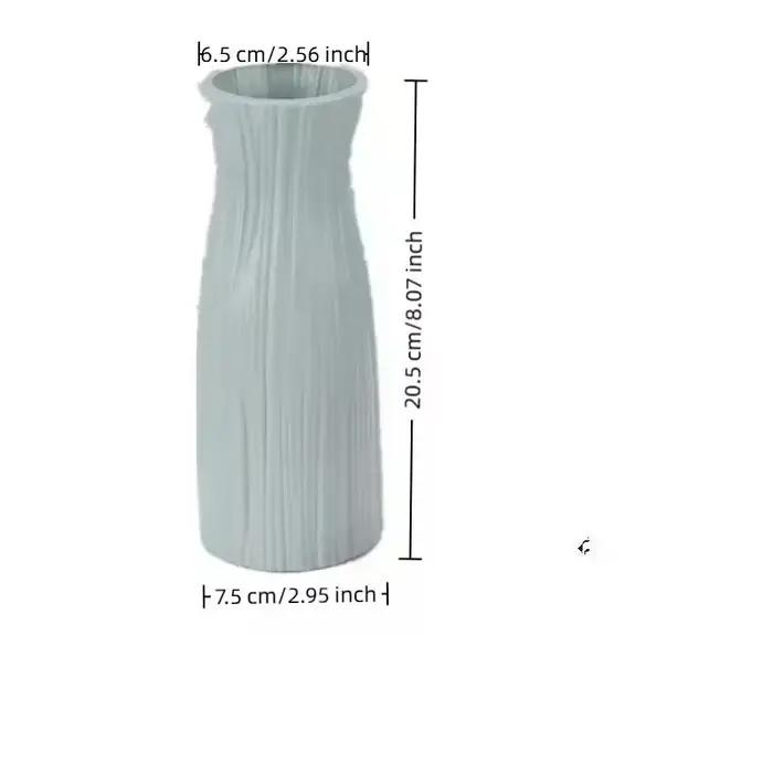 Vase à fleurs séchées en plastique avec pot
