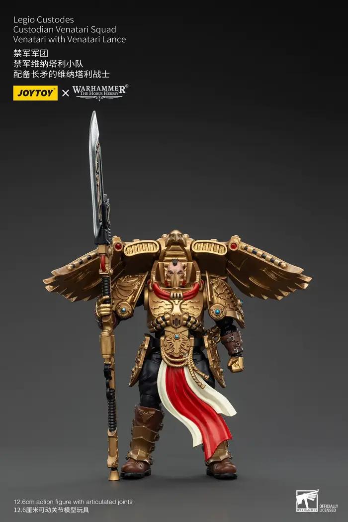 【Accessoires】Figurines d'action Joytoy Warhammer 1/18 Legio Custodes Custodian Venatari Squad Venatari avec lance Venatari, modèle de jouet