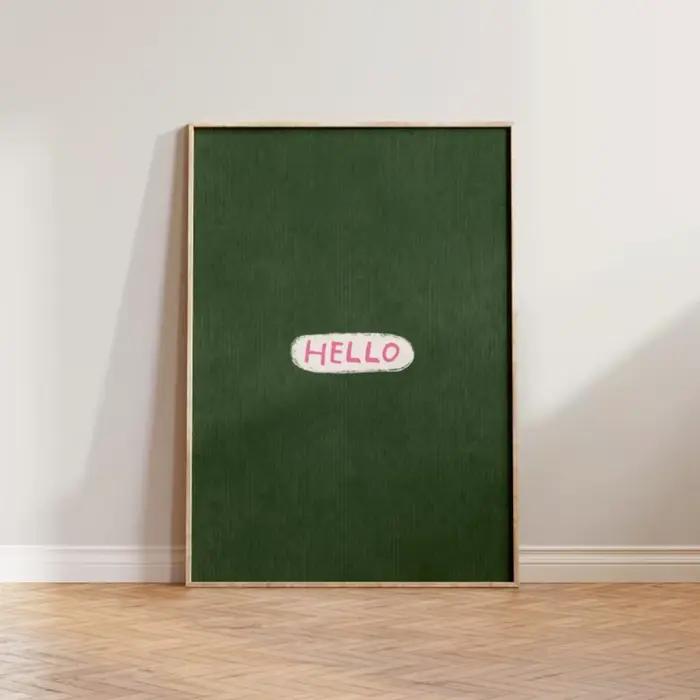 1pc Art mural de couloir sans cadre