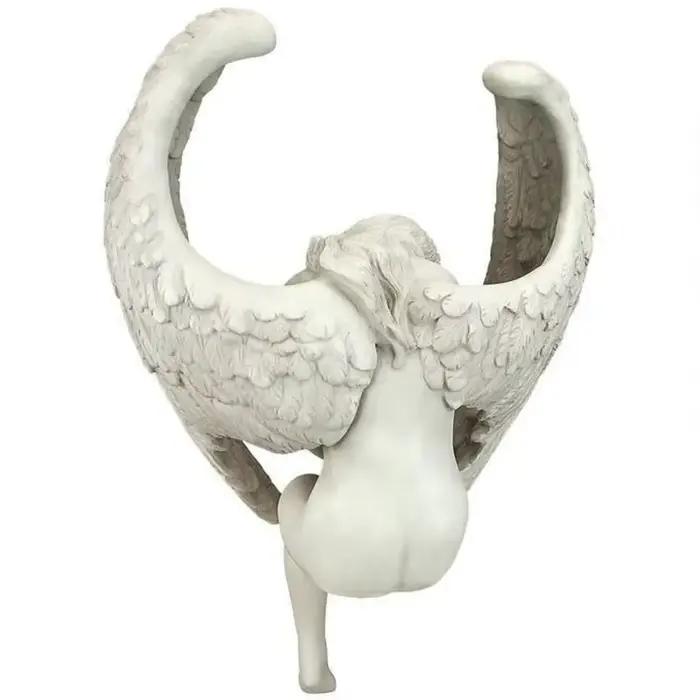 Sculpture créative décoration rédemption ange Statue bijoux rédemption Statuette jardin religieux décoration de la maison 15x13x8 cm