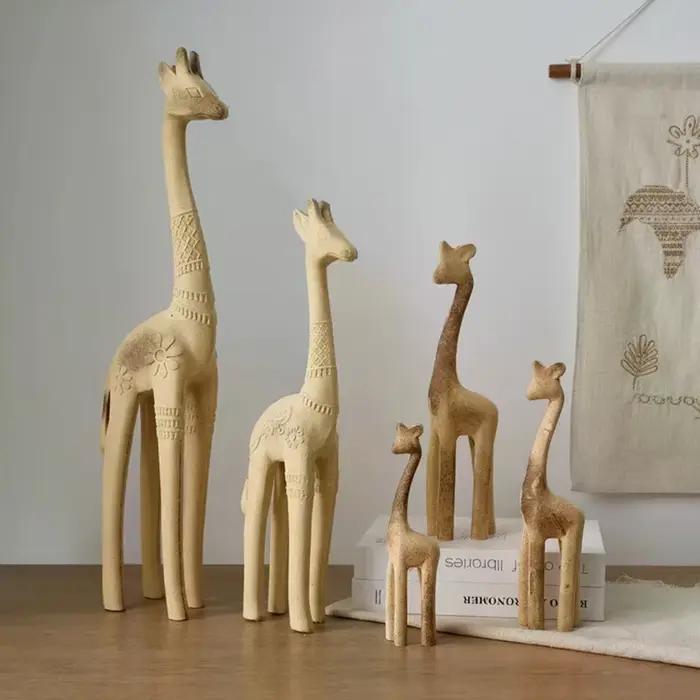 Sculptures d'animaux en bois peintes à faire soi-même créatives-cheval