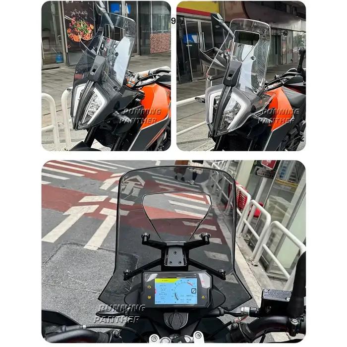 Accessoires de moto pour 390 790 890 ADV Adventure 2019-2022, couvercle déflecteur de pare-brise en acrylique ﻿