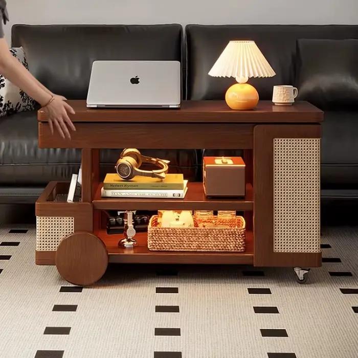Roulettes De rangement Table basse ornements affichage rotation Glam