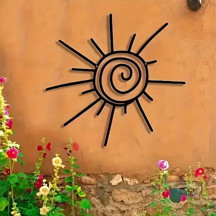 1pcBohemian Metal Sun Wall Art