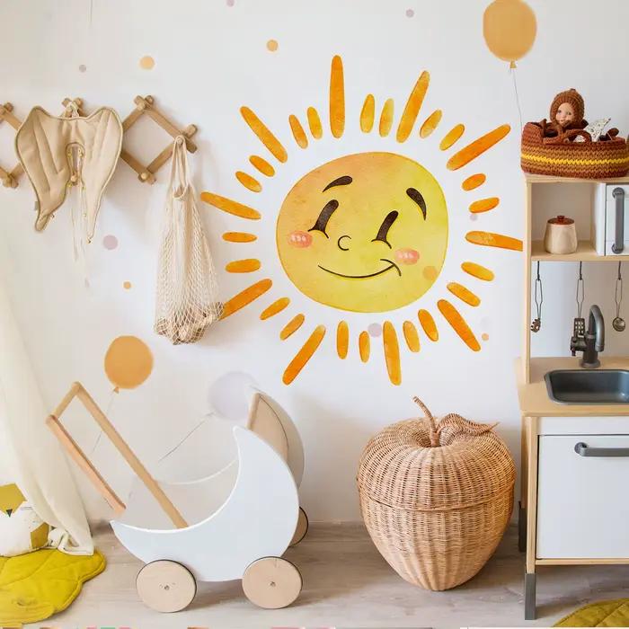 Boho Sun Stickers muraux