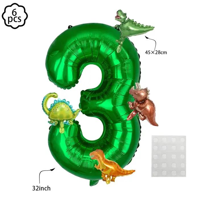 Guirlande de bannière de dinosaure, décor de fête de dinosaure, tourbillons suspendus, fournitures de décoration pour fête d'anniversaire pour enfant