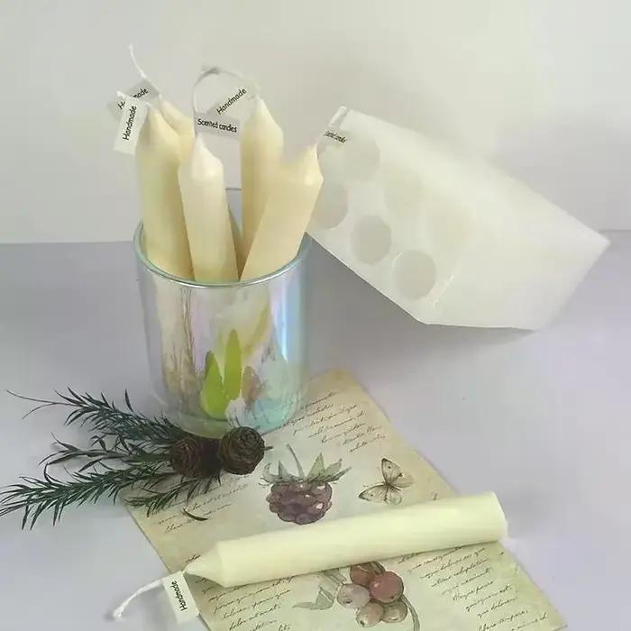 Moule en silicone pour bougie cylindrique