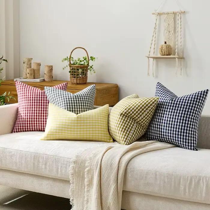 Lot de 2 housses de coussin d'extérieur imperméables