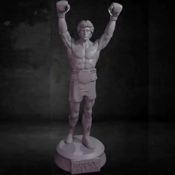 Figurine Rocky en résine, échelle 1/24, modèle de film classique, Boxer, passe-temps, Statue Miniature, jouet Diorama non assemblé et non peint